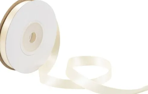 Satinbånd - B 10 MM - Creme - 10 M