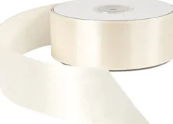 Satinbånd - B 38 MM - Creme - 50 M