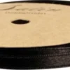 Satinbånd - B 10 MM - Sort - 10 M