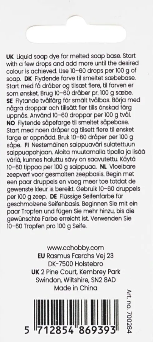 Sæbefarve - Blå - 10 ML