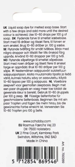 Sæbefarve - Orange - 10 ML