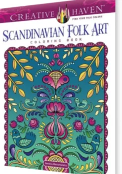 Scandinavian Folk Art Coloring Book