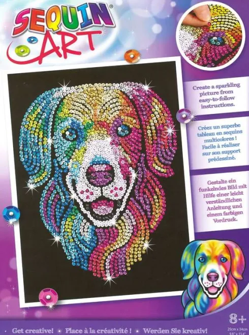 Sequin Art - Hund - 25 X 34 CM
