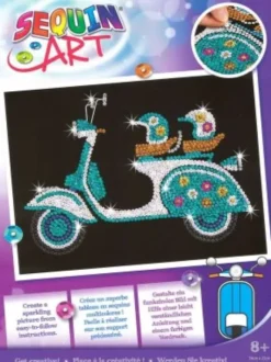 Sequin Art - Scooter - 25 X 34 CM