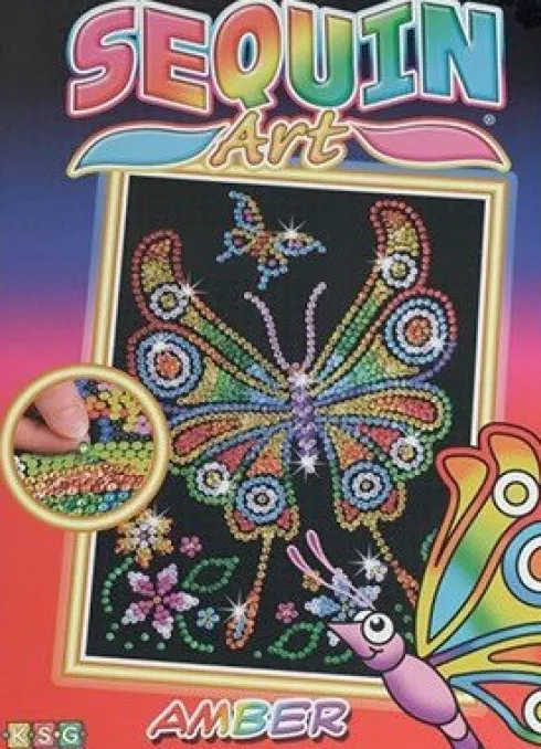 Sequin Art - Sommerfugl - 25 X 34 CM