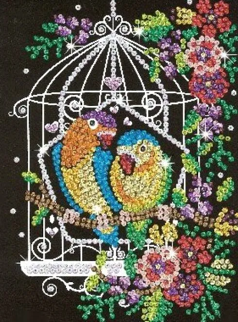 Sequin Art - Sommerfugl - 25 X 34 CM