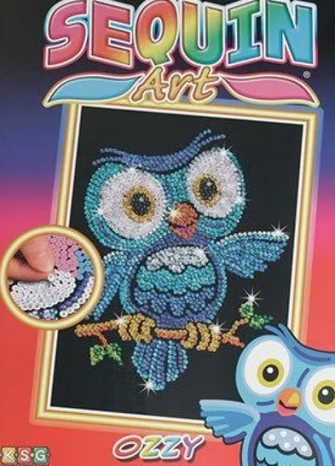 Sequin Art - Uglen Ozzy - 25 X 34 CM