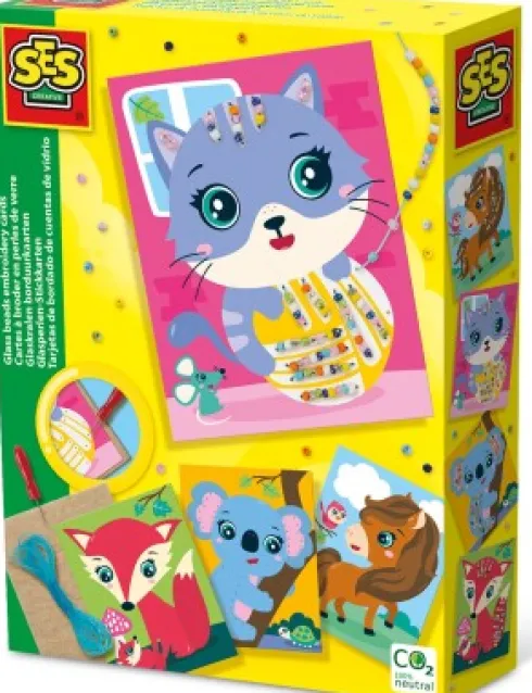 Ses Creative - Broderi Kit Med Glasperler - Dyr