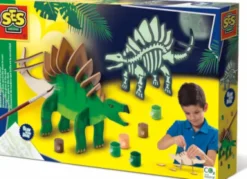 Ses Creative - Byg Selv Dinosaur - Selvlysende - Træ