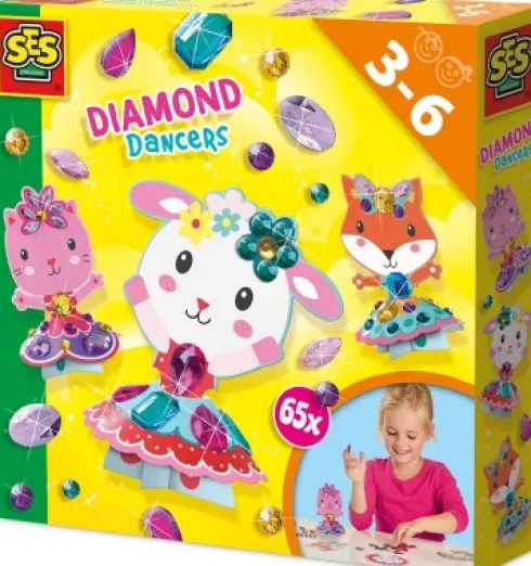 Ses Creative - Diamantmosaik Dansende Dyr - S14048