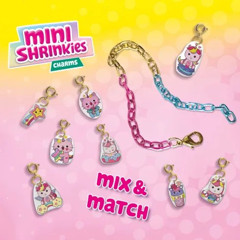 Ses Creative - Krympeplast - Mini Shrinkies - Søde Enhjørninger