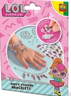 Ses Creative - Lav Dine Egne Armbånd - L.O.L. Med Puffy Stickers