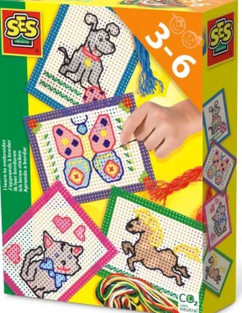 Ses Creative - Lær At Brodere Mega Sæt Til Børn