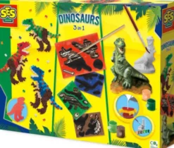 Ses Creative - Støb Og Mal - Dinosaurus 3 I 1