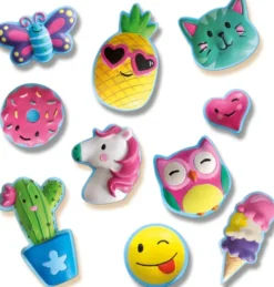 Ses Creative - Støb Og Mal Sæt Til Børn - Glade Figurer