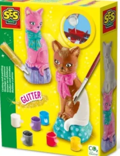 Ses Creative - Støb Og Mal Sæt Til Børn - Kat
