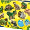 Ses Creative - Støb Og Mal Sæt Til Børn - Dinosaurer