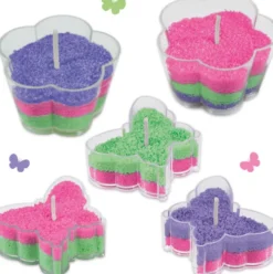 Ses Creative - Stearinlys - Sommerfugle Og Blomster