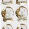 Shaker Stickers - Engel - Træ Og Huse - Str. 49X32+45X36 MM - Guld - 6 Stk
