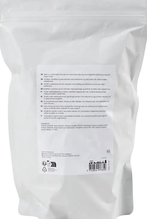 Sheasmør Sæbemasse - Granulat - 1000 G