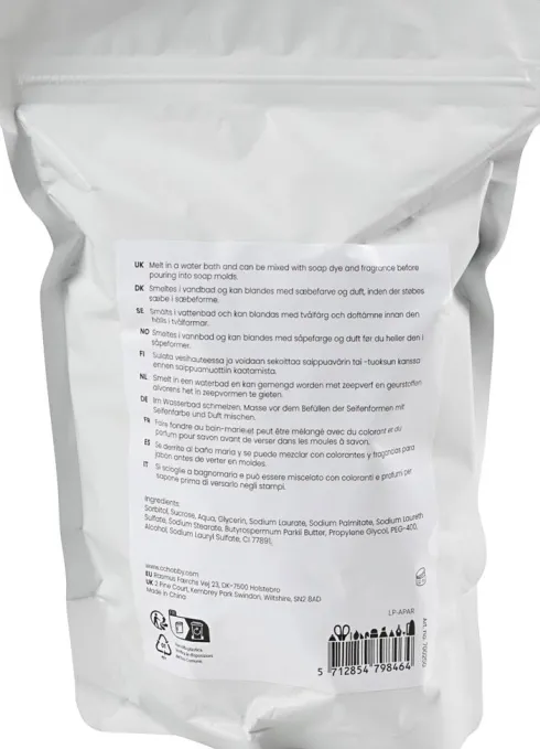 Sheasmør Sæbemasse - Granulat - 500 G