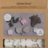 Silikoneform - Blad Og Blomst - H 0,5 CM - L 1,8-4,5 CM - 4Stk./ 1 Stk