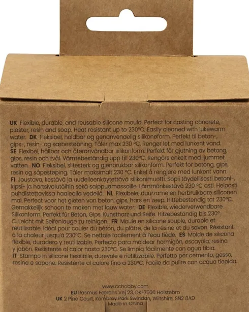 Silikoneform - Frugt - H 1,8 CM - L 4,5-6 CM - 6Stk