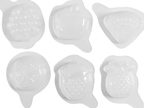 Silikoneform - Frugt - H 1,8 CM - L 4,5-6 CM - 6Stk