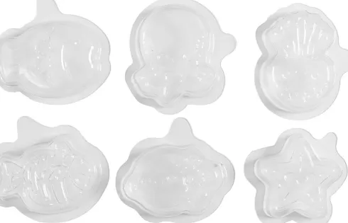 Silikoneform - Havtema - H 1,2 CM - L 4-6 CM - 6Stk