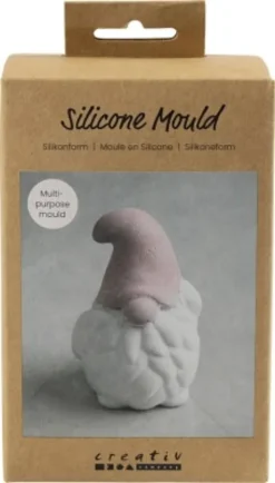 Silikoneform - Julemand - H 10 CM - B 6,5 CM - Mat Transparent - 1 Stk