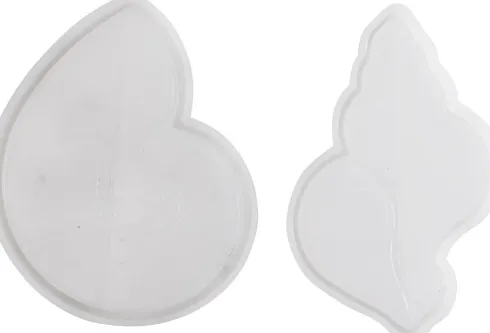 Silikoneform - Konkylie - H 0,6 CM - L 12 CM - B 8-9 CM - 2Stk