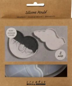 Silikoneform - Konkylie - H 0,6 CM - L 12 CM - B 8-9 CM - 2Stk
