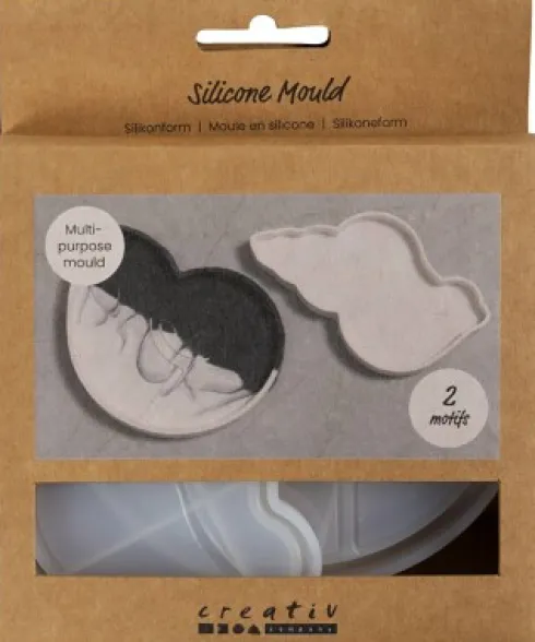 Silikoneform - Konkylie - H 0,6 CM - L 12 CM - B 8-9 CM - 2Stk