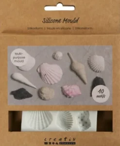 Silikoneform - Konkylie Og Skaller - H 1 CM - L 1-2,8 CM - 1 Stk