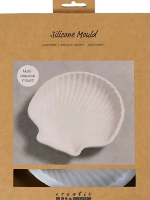 Silikoneform - Muslingeskal - H 2,5 CM - L 14,5 CM - B 14 CM - 1 Stk