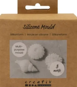 Silikoneform - Søpindsvin - Konkylie - Musling - H 1,5-2 CM - Ø 3,5-6 CM - 3Stk