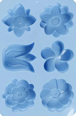 Silikoneform Til Beton Gips Sæbe MM - Blomster
