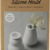 Silikoneform - Vase Og Lysestage - H 7,5 CM - Ø 5,5 CM - Mat Transparent - 2 Stk