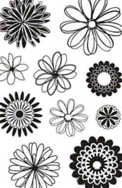 Silikone Stempler - Blomster - 11X15,5 CM