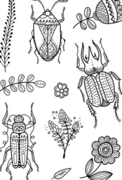 Silikone Stempler - Insekter - 11X15,5 CM