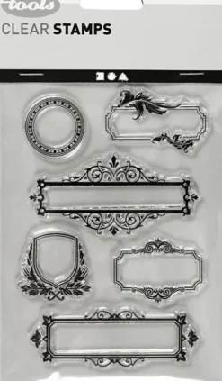 Silikone Stempler - Rammer Med Ornamenter - 11X15,5 CM