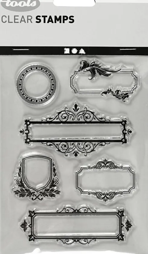 Silikone Stempler - Rammer Med Ornamenter - 11X15,5 CM