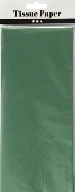 Silkepapir - 50X70 CM - 14 G - Grøn - 10 Ark