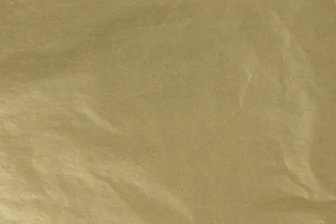 Silkepapir - 50X70 CM - 14 G - Guld - 25 Ark