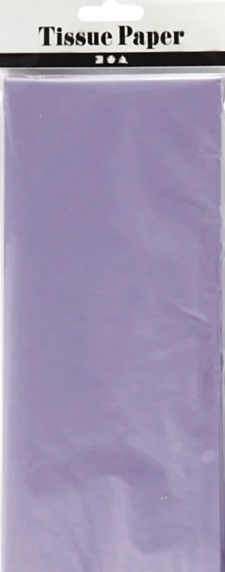 Silkepapir - 50X70 CM - 14 G - Lys Lilla - 10 Ark