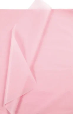 Silkepapir - 50X70 CM - 14 G - Lys Rosa - 10 Ark