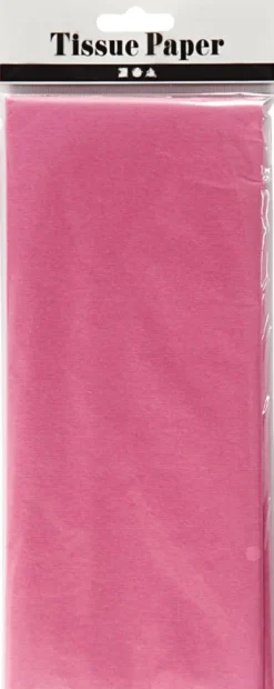 Silkepapir - 50X70 CM - 14 G - Pink - 10 Ark