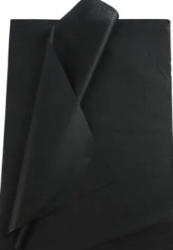 Silkepapir - 50X70 CM - 14 G - Sort - 10 Ark