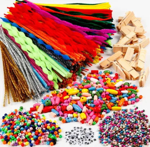 Sjov Med Klemmer Og Chenille - Assorterede Farver