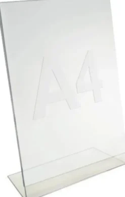Skilteholder - A4 - Klar Plast